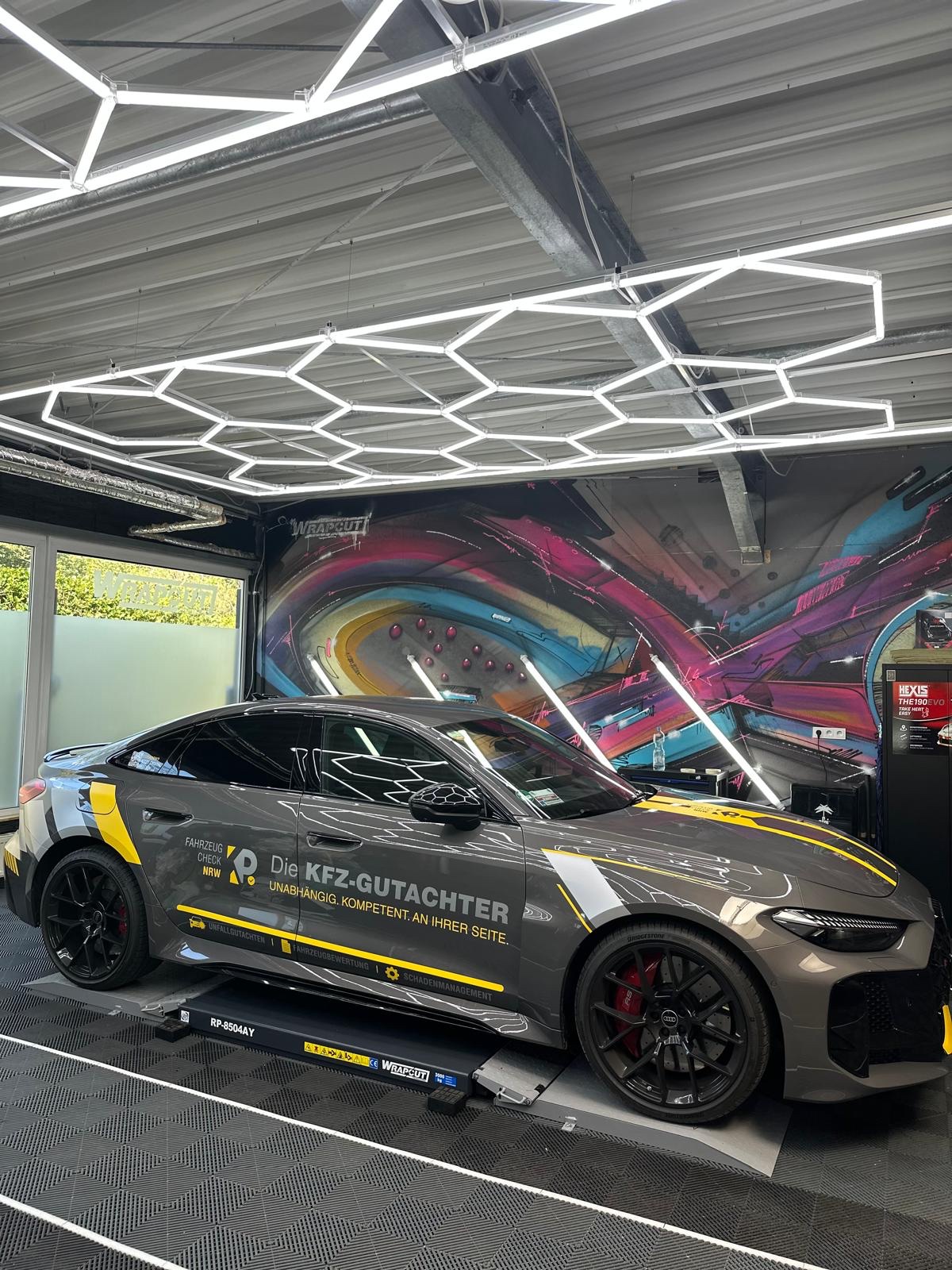 Werbebeschriftung, Audi RS5 KFZ-Gutachter