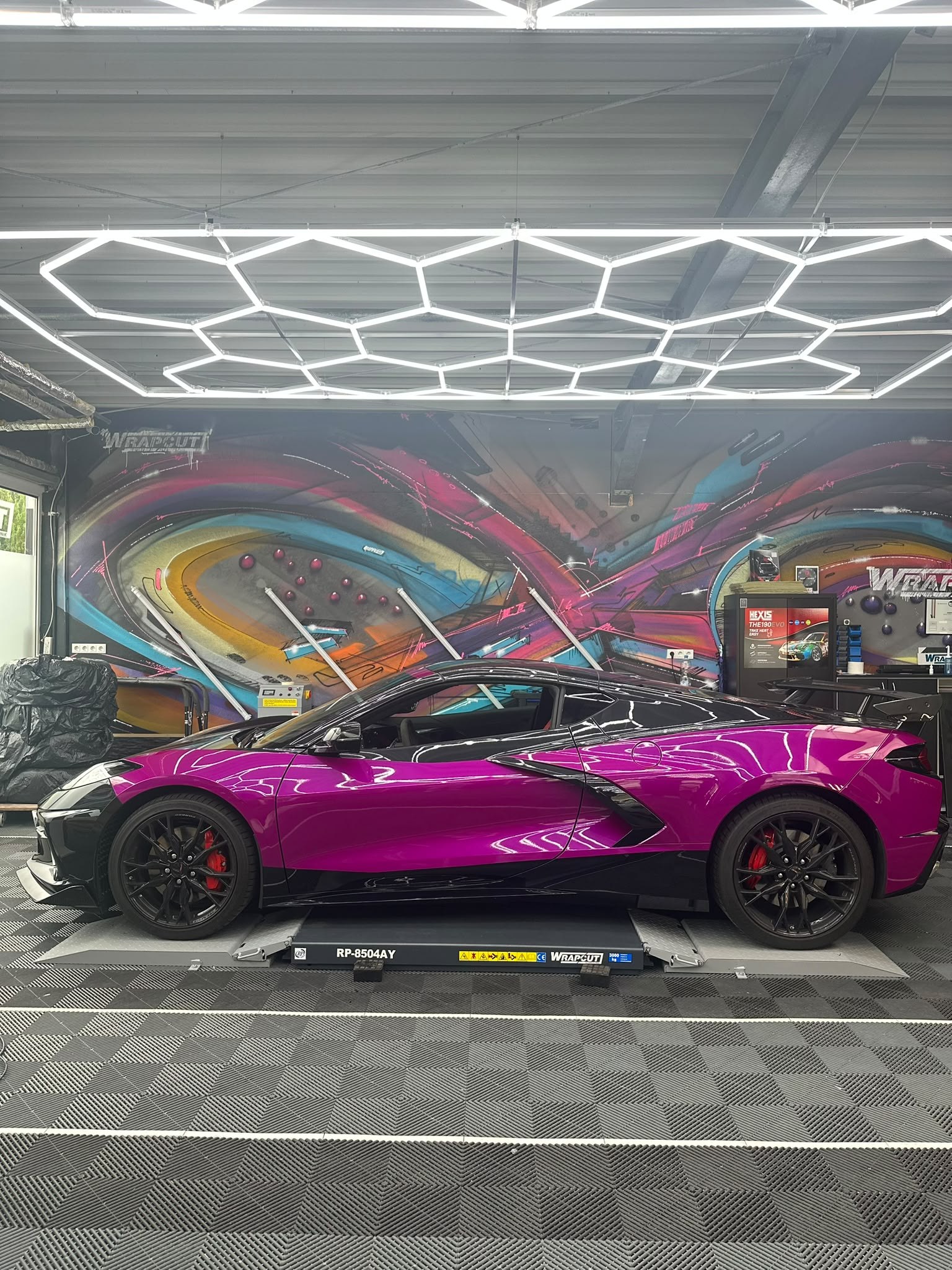 Vollfolierung, Sportwagen Magenta