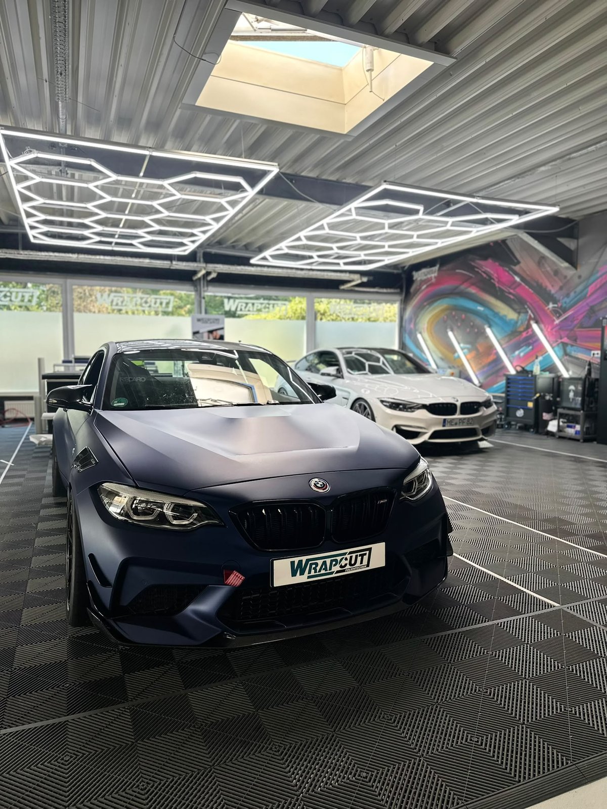 Vollfolierung, BMW M2 Mattblau